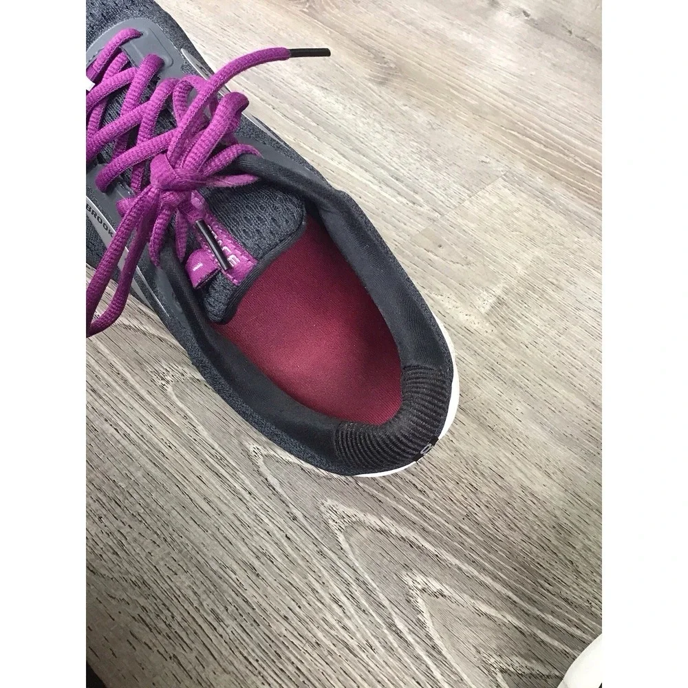 Brooks Trace Shoes Womens Size 11 B Black Purple Running Sneakers 1203511B021